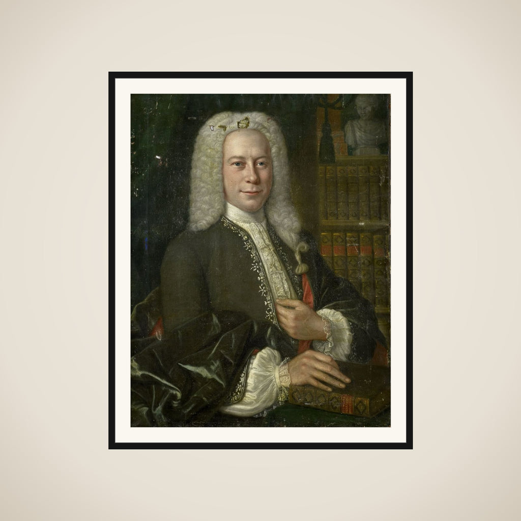 Portrait of an Historian framed