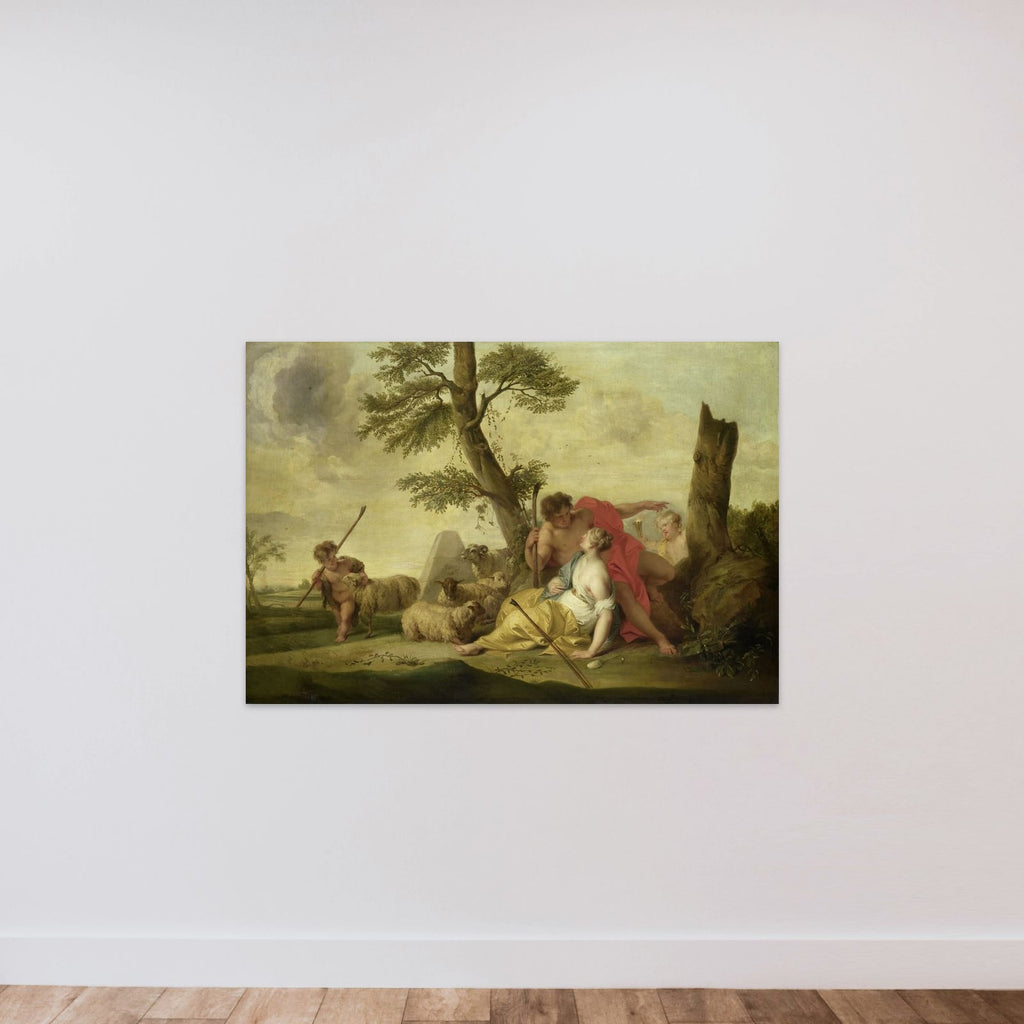 Paris and Oenone unframed — shown to scale