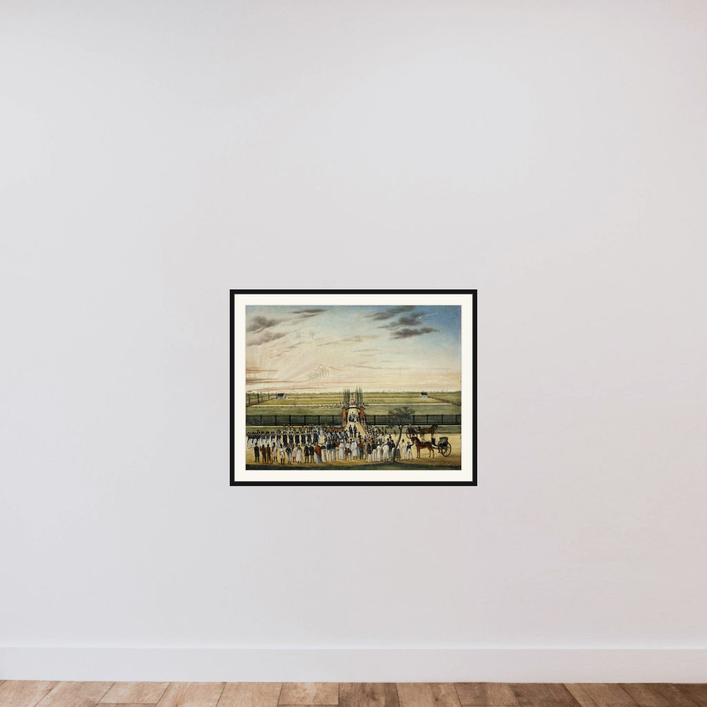 The Burial of Father Joannes Vitus Janssen (1803-43) at Paramaribo framed — shown to scale