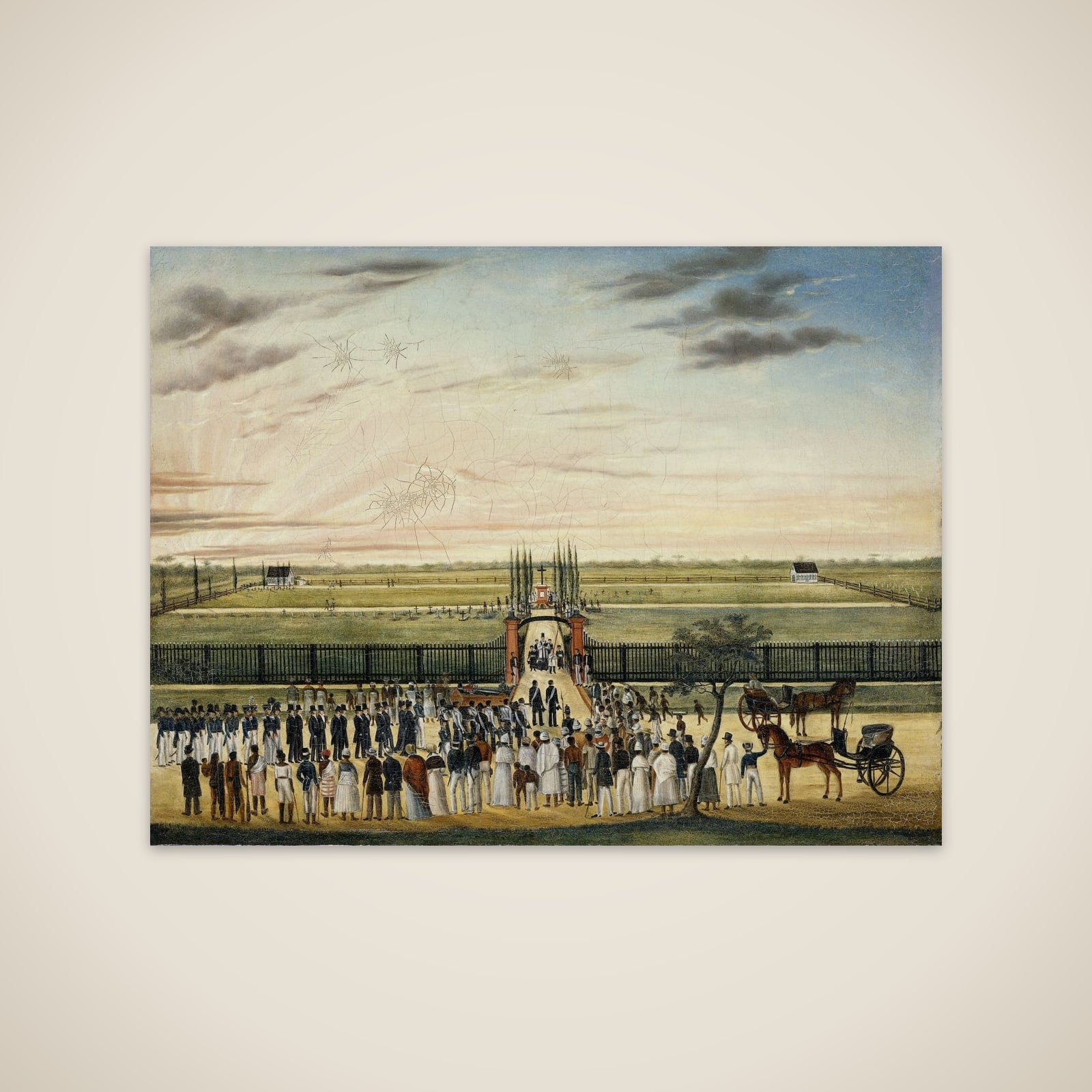 The Burial of Father Joannes Vitus Janssen (1803-43) at Paramaribo unframed print