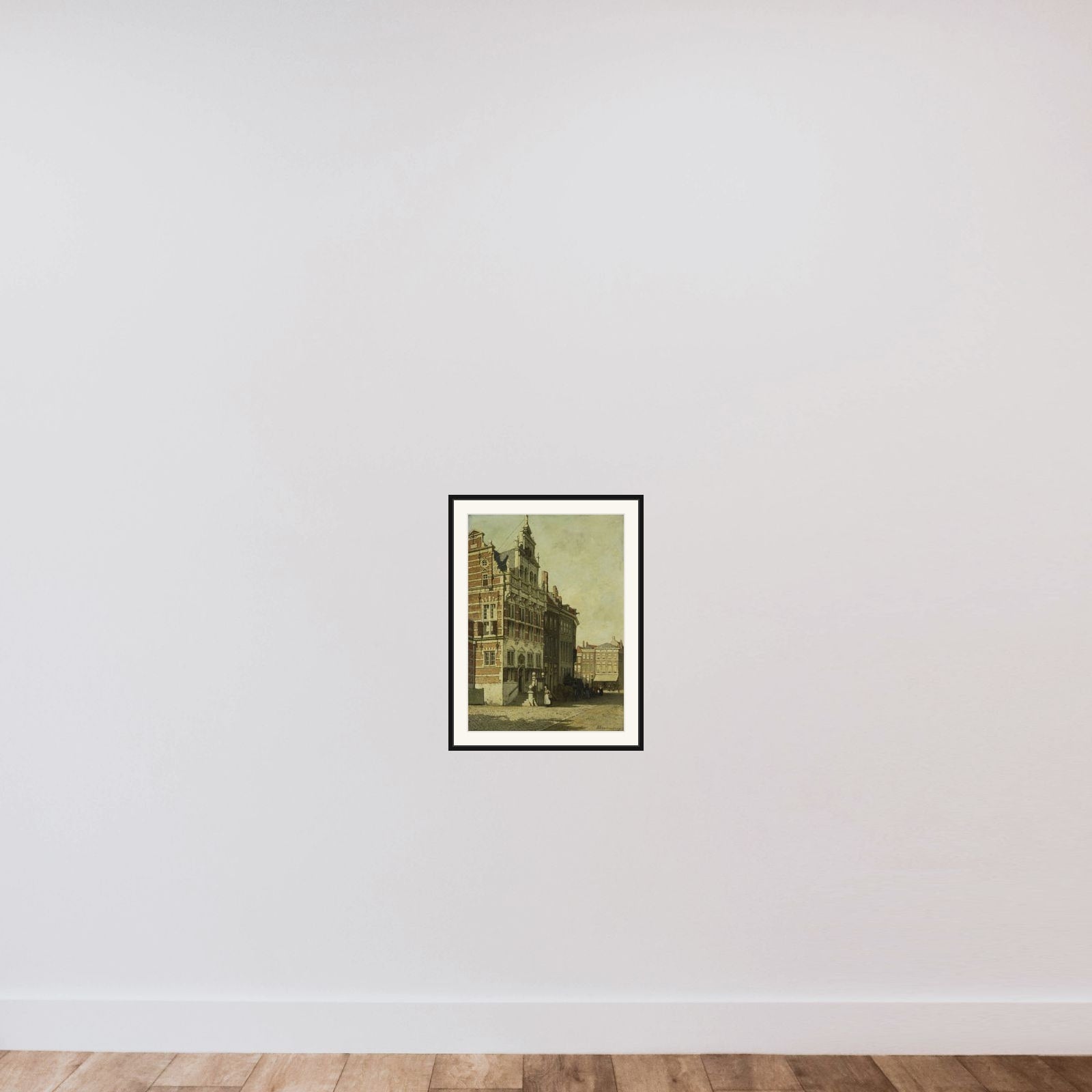 The Town Hall, The Hague framed — shown to scale