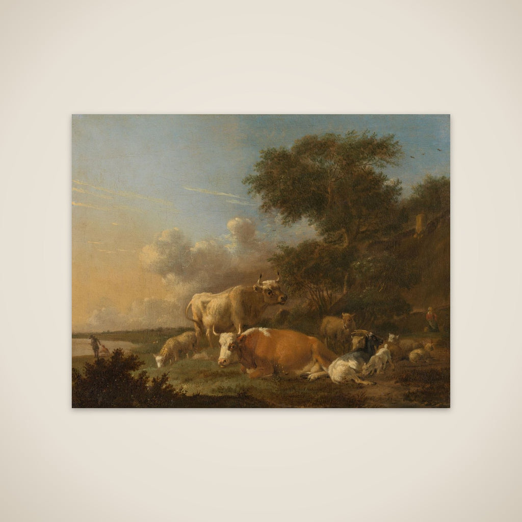 Landscape with Cattle unframed print