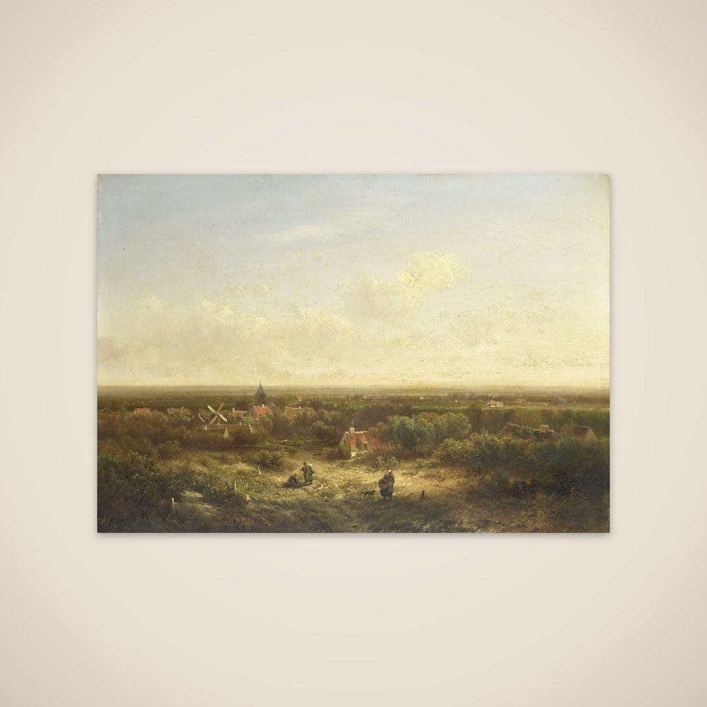 Distant View with a Village unframed print