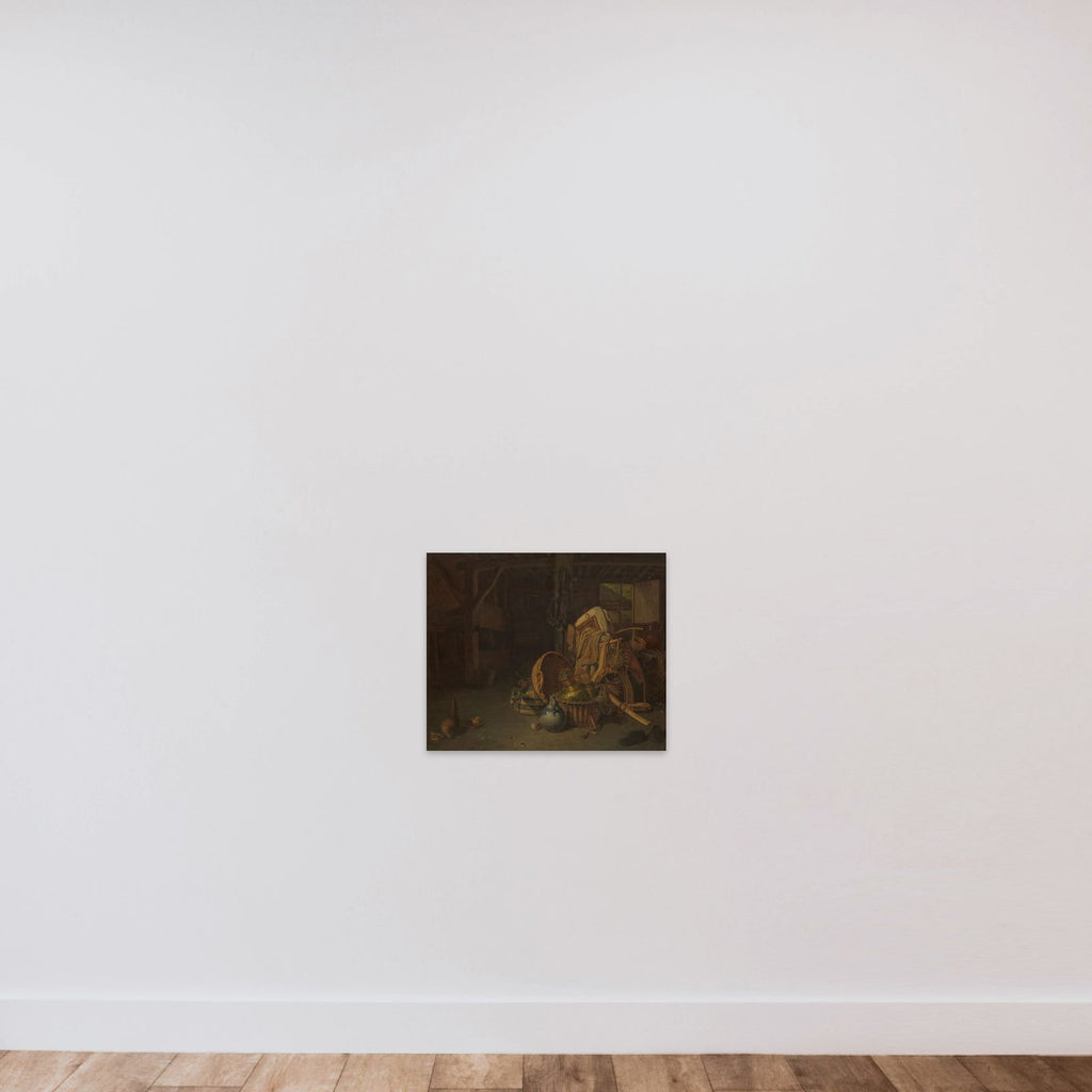 Still Life in a Stable unframed — shown to scale