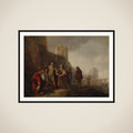 The Legates of Alexander the Great Investing the Gardener Abdalonymus with the Insignia of the Kingship of Sidon framed