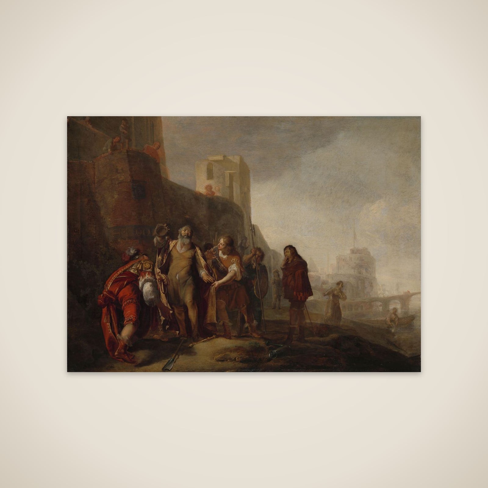 The Legates of Alexander the Great Investing the Gardener Abdalonymus with the Insignia of the Kingship of Sidon unframed print
