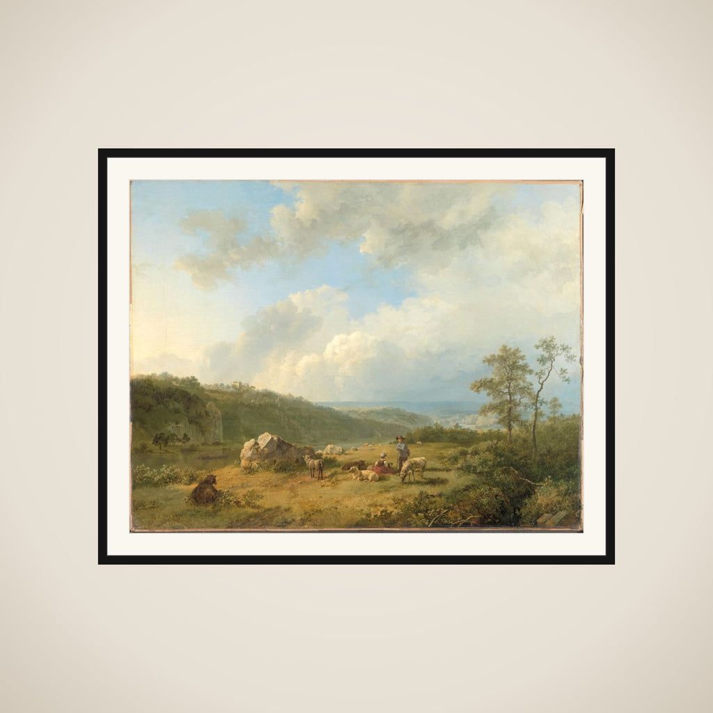 Landscape with a Rainstorm Threatening framed
