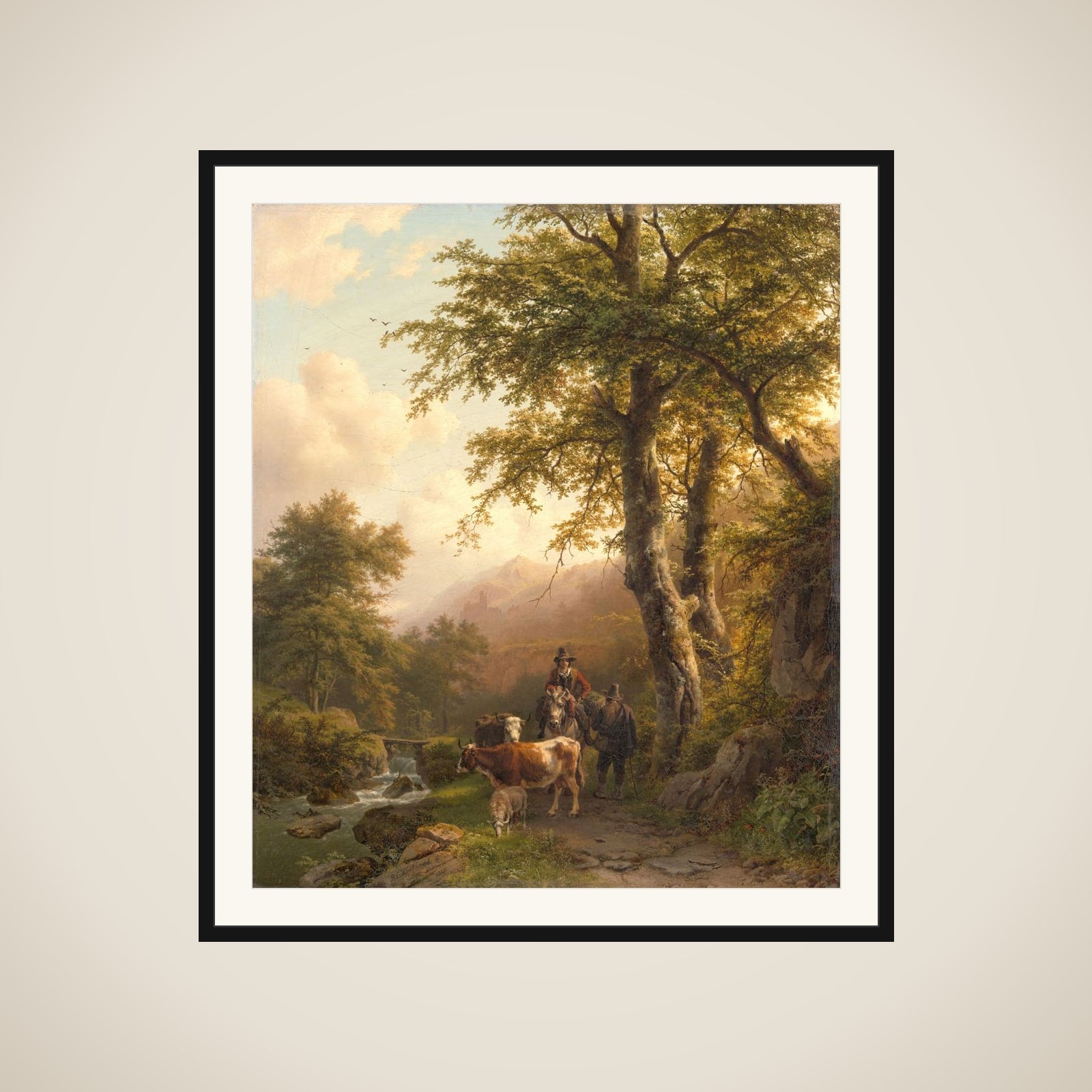 Italian Landscape framed
