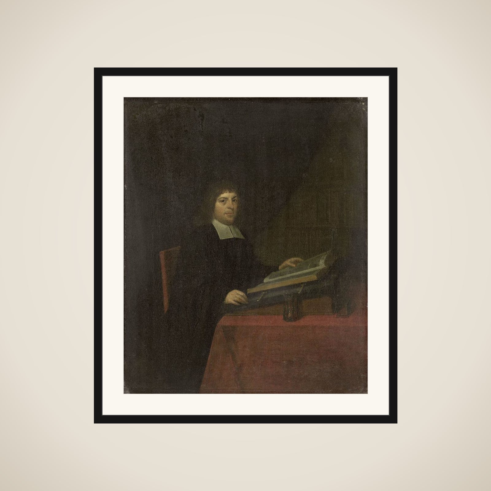 Portrait of a Minister framed