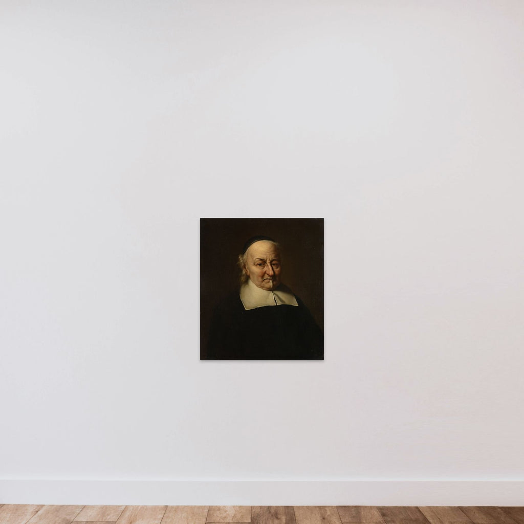 Joost van den Vondel (1587-1679), Poet unframed — shown to scale