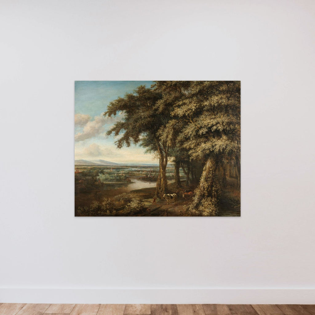 The Entrance to the Woods unframed — shown to scale