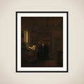 A Scholar in his Study framed