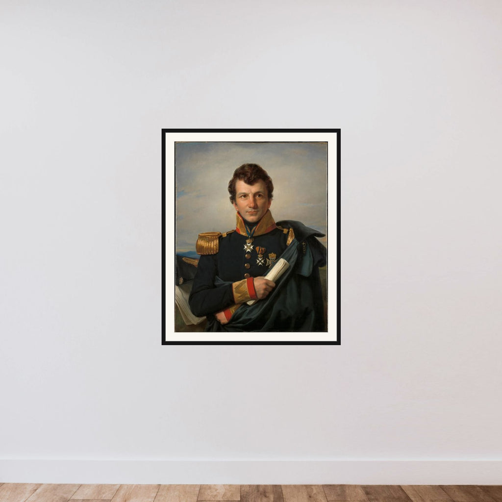 Count Johannes van den Bosch (1780-1844), Governor-general of the Dutch East Indies, Colonial Minister framed — shown to scale