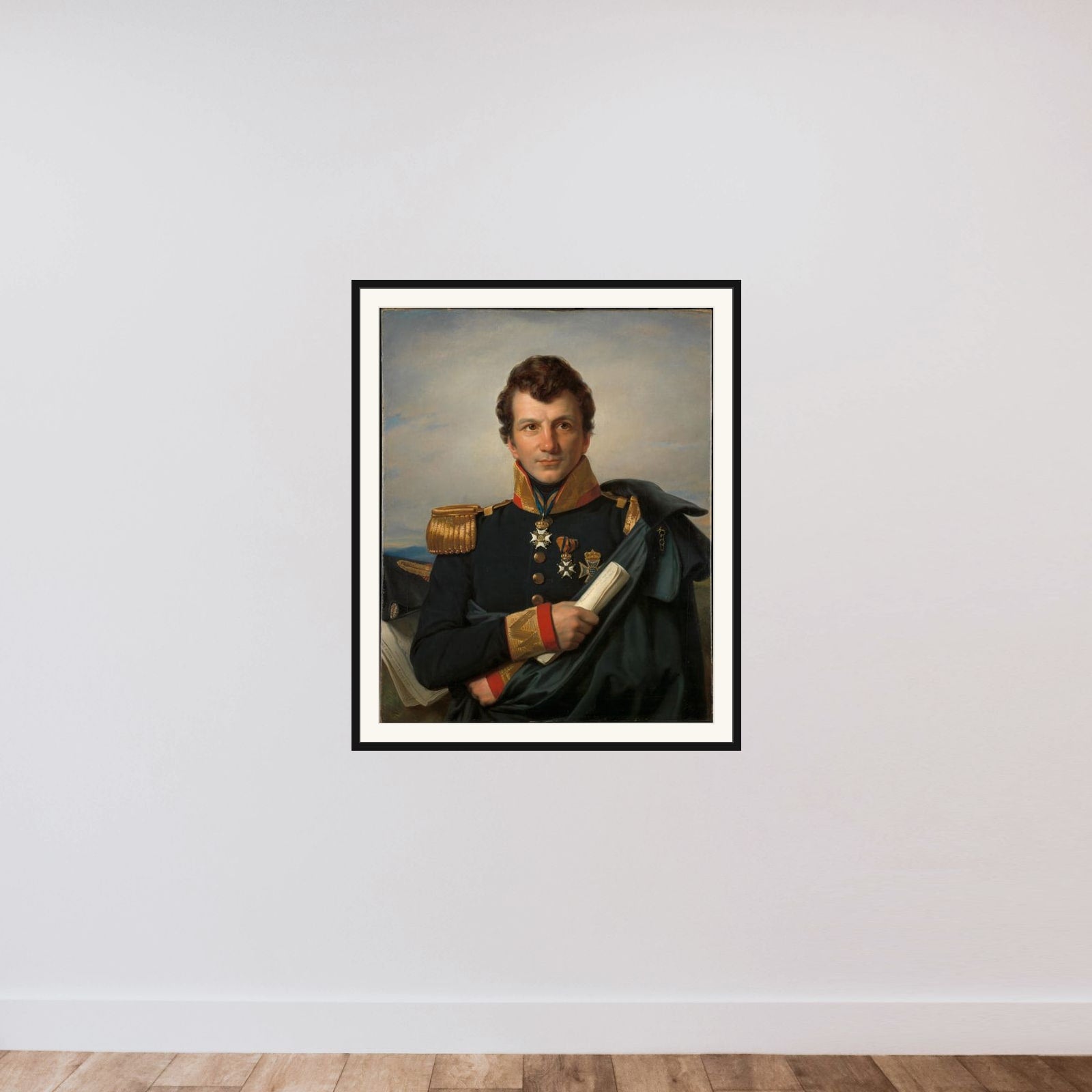 Count Johannes van den Bosch (1780-1844), Governor-general of the Dutch East Indies, Colonial Minister framed — shown to scale