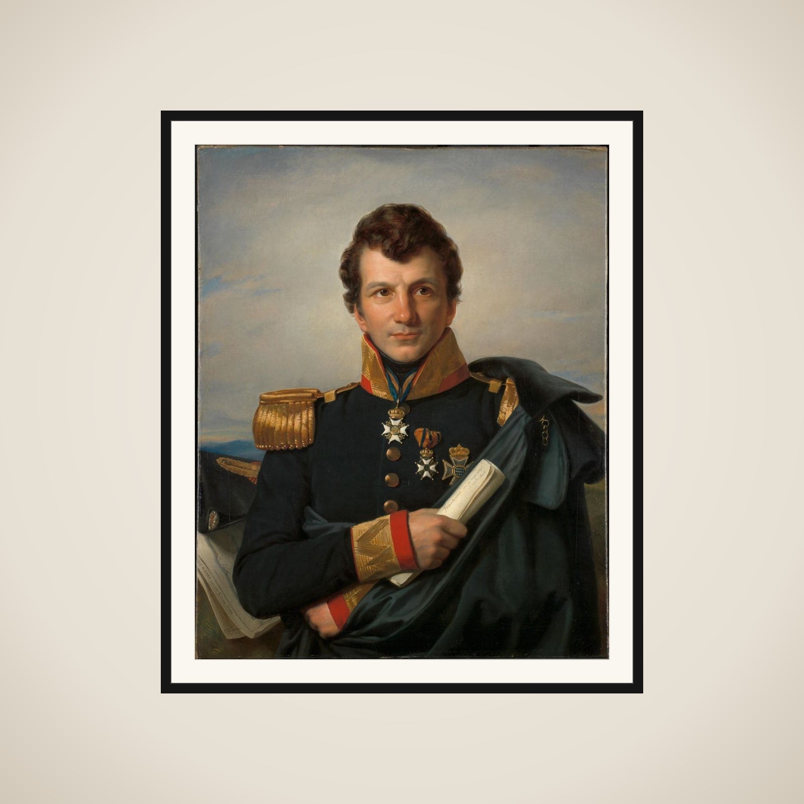 Count Johannes van den Bosch (1780-1844), Governor-general of the Dutch East Indies, Colonial Minister framed