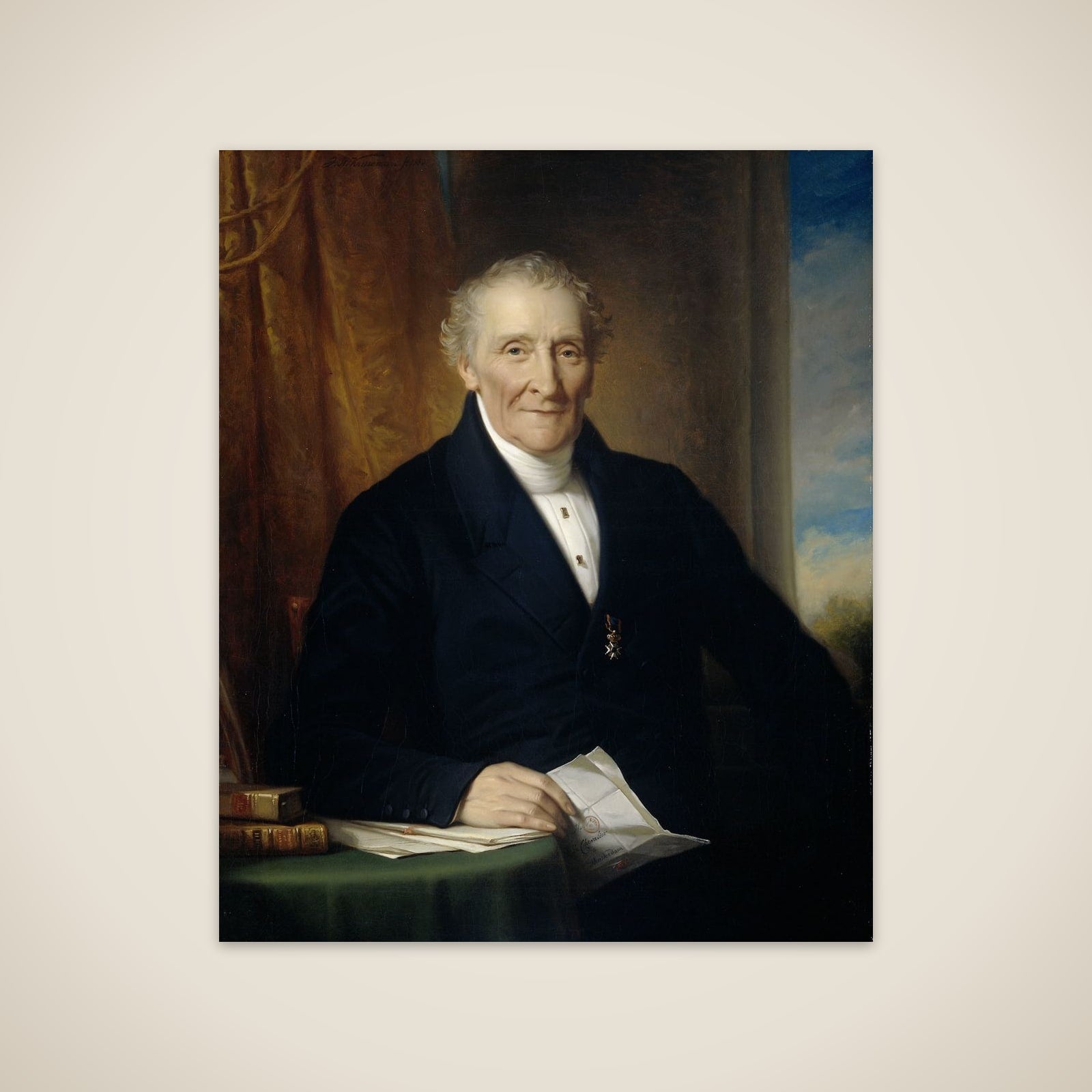 Rodolphe le Chevalier (1777-1865), Amsterdam Merchant and one of three Founders of the Holland Railroad Company unframed print