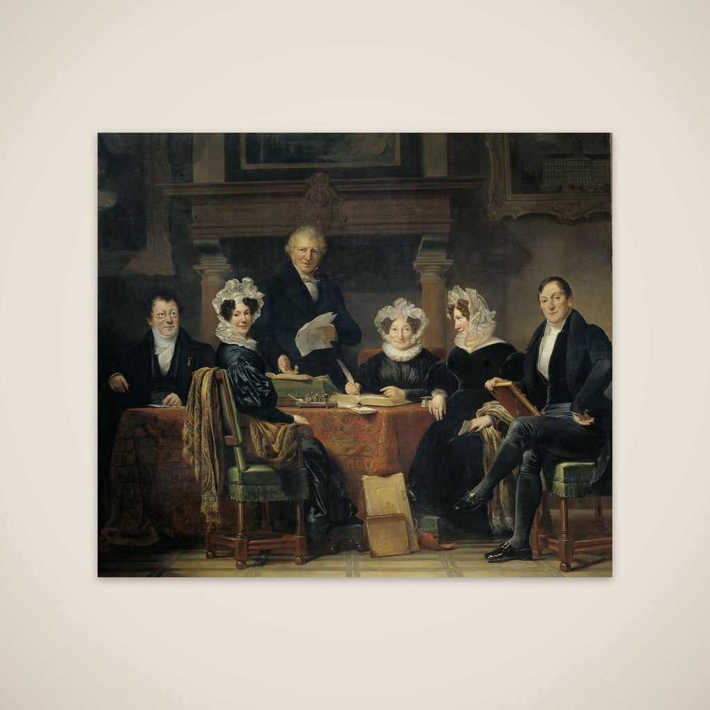 Regents and Regentesses of the Lepers' Asylum, Amsterdam, 1834-35 unframed print