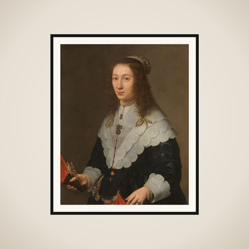 Catharina van Well (1626-1722), Wife of Guilliaam van Bleyswijk framed