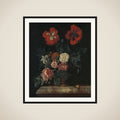 Still Life with Flowers framed