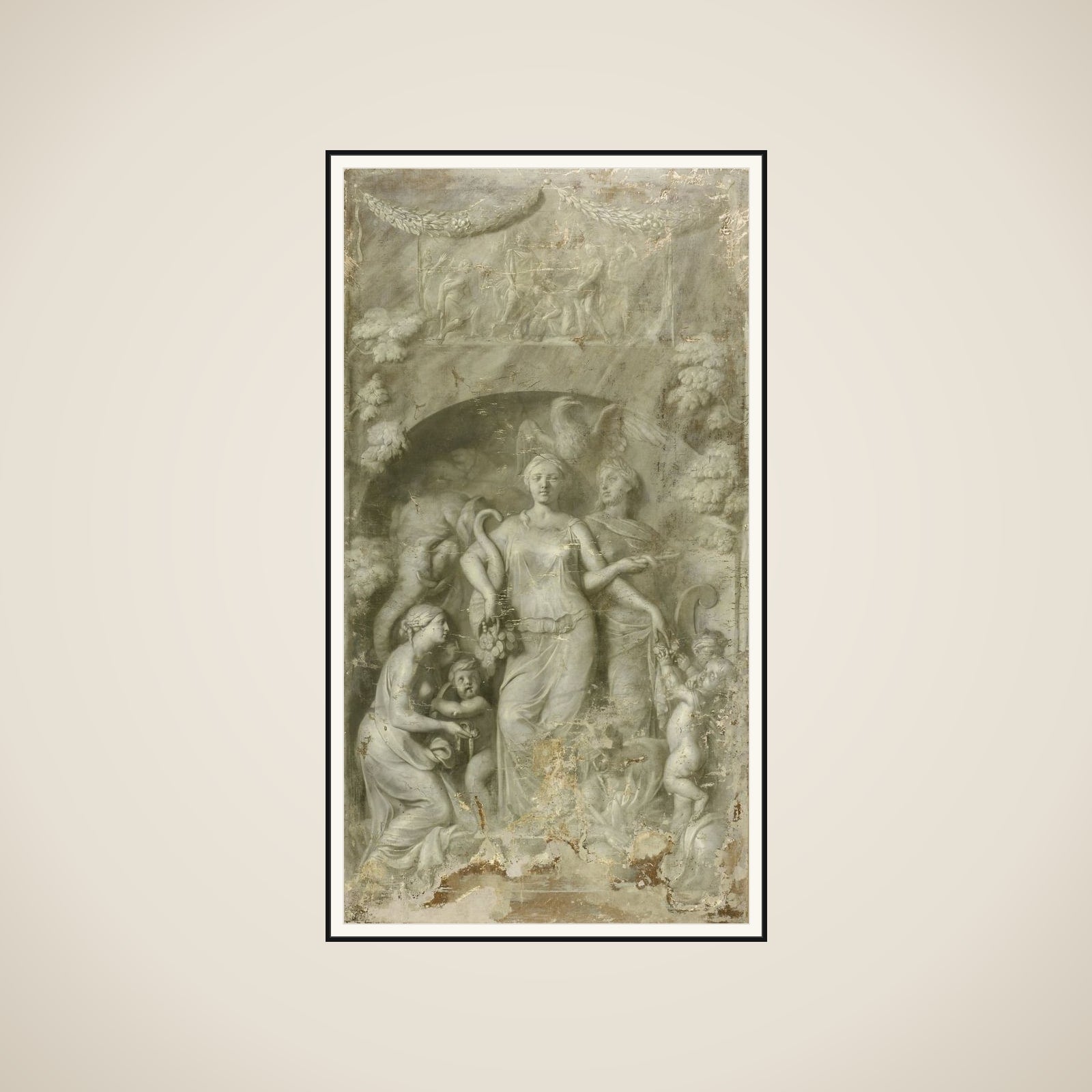 Allegory of Charity framed