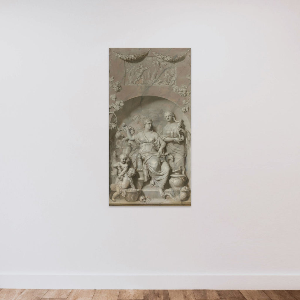 Allegory of Riches unframed — shown to scale