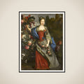 Portrait of a Woman, according to tradition Marie Louise Elisabeth d'Orléans (1695-1719), Duchesse de Berry, as Flora framed
