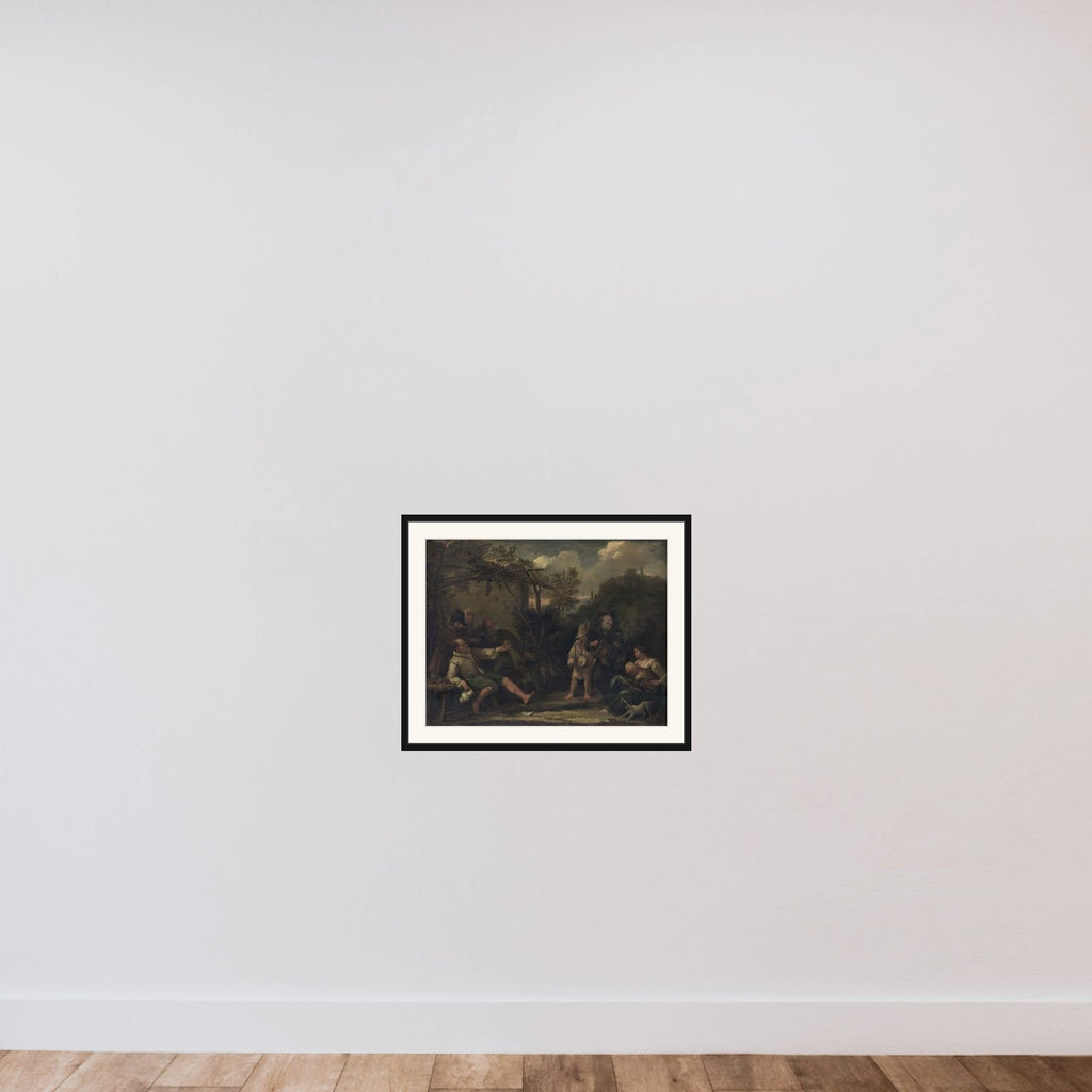 Merry Company framed — shown to scale