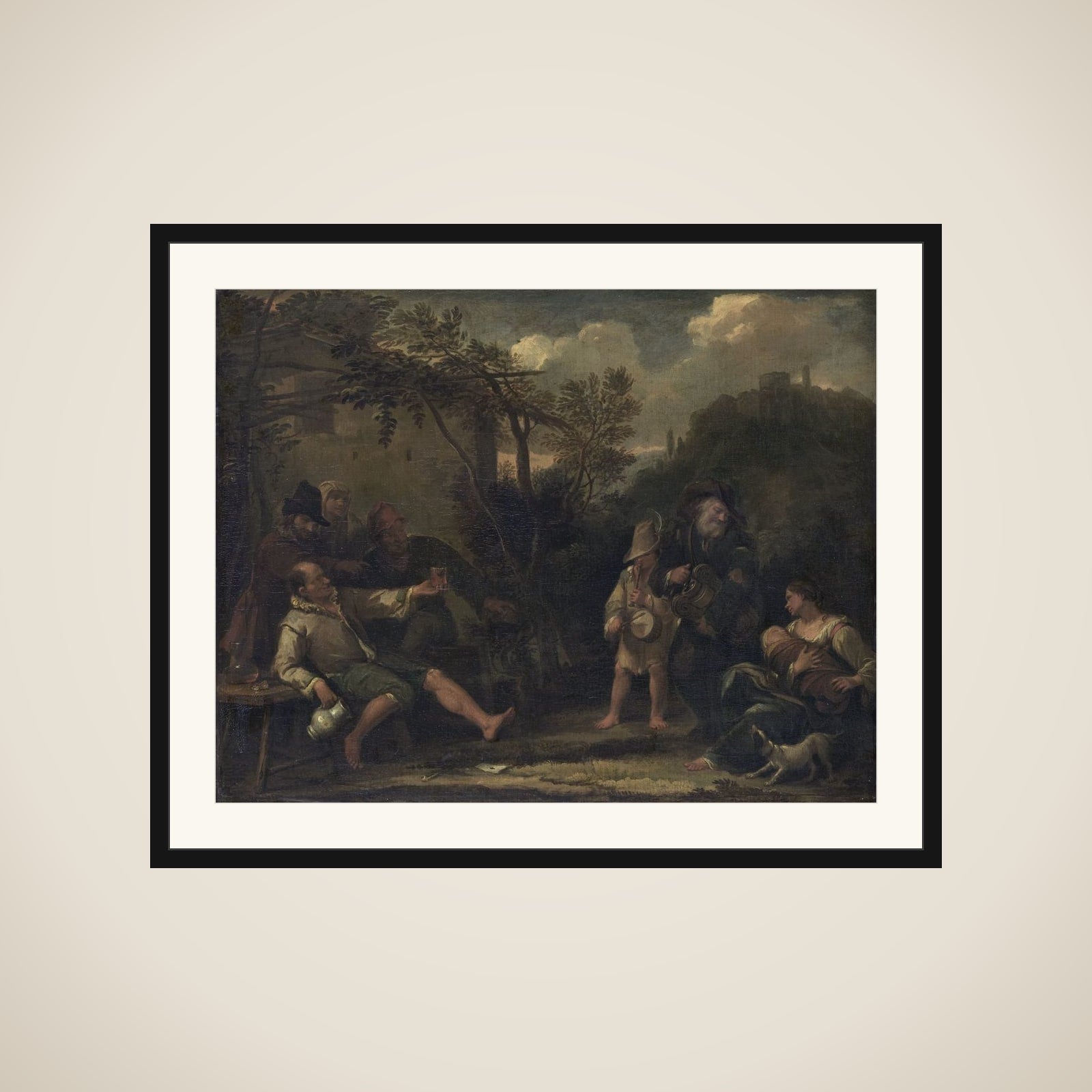Merry Company framed