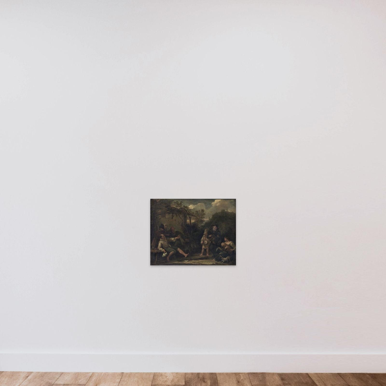 Merry Company unframed — shown to scale