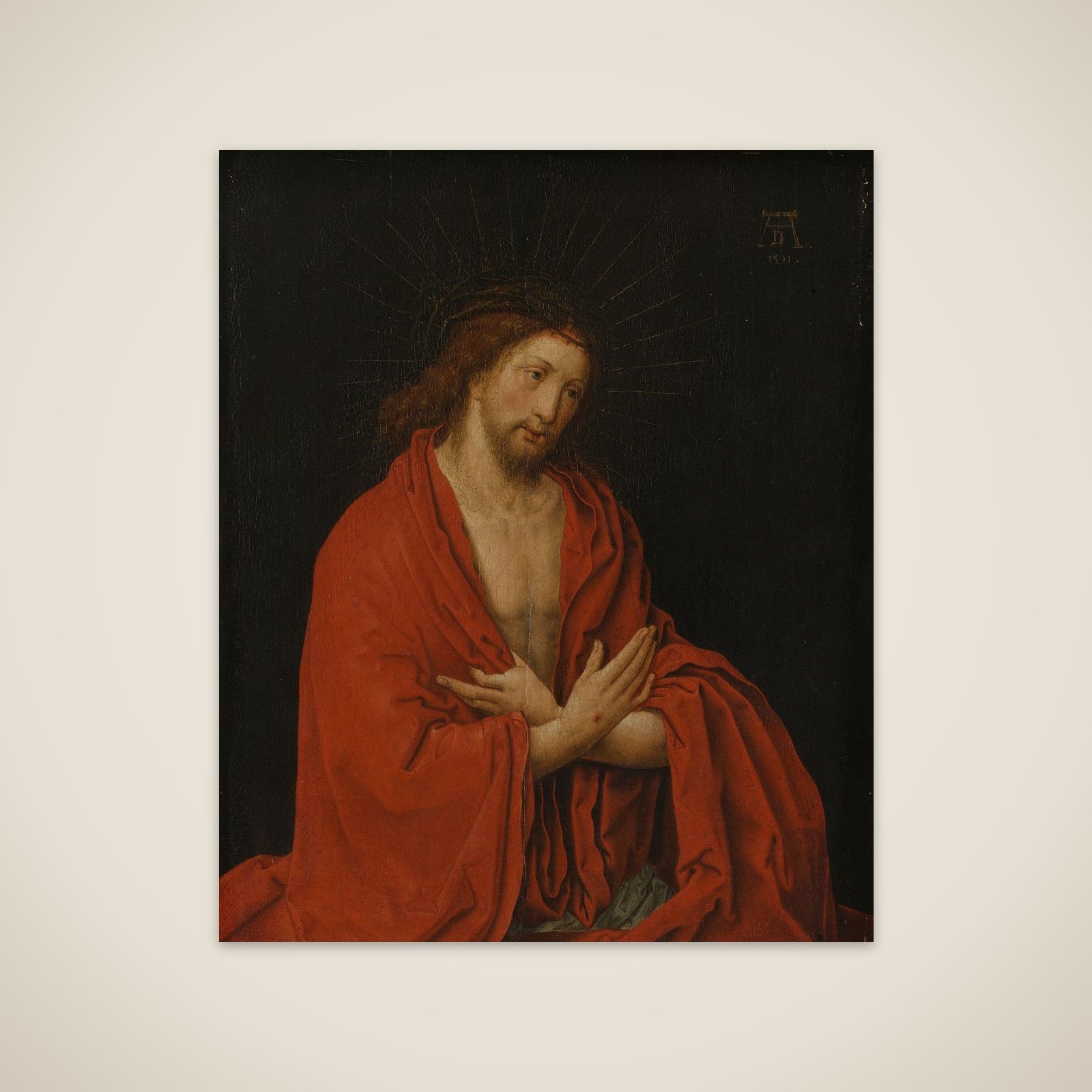 Christ with Crown of Thorns unframed print