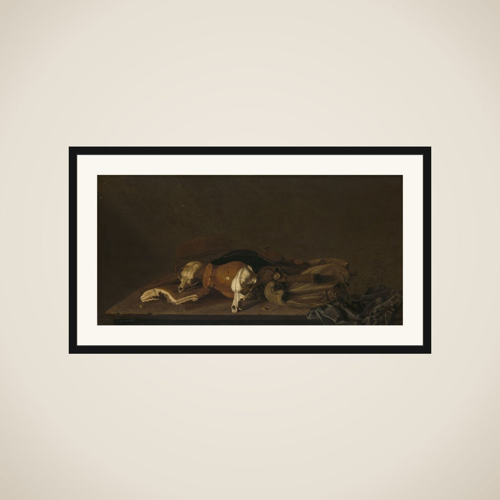 Still Life with Suckling-Pig Skulls framed