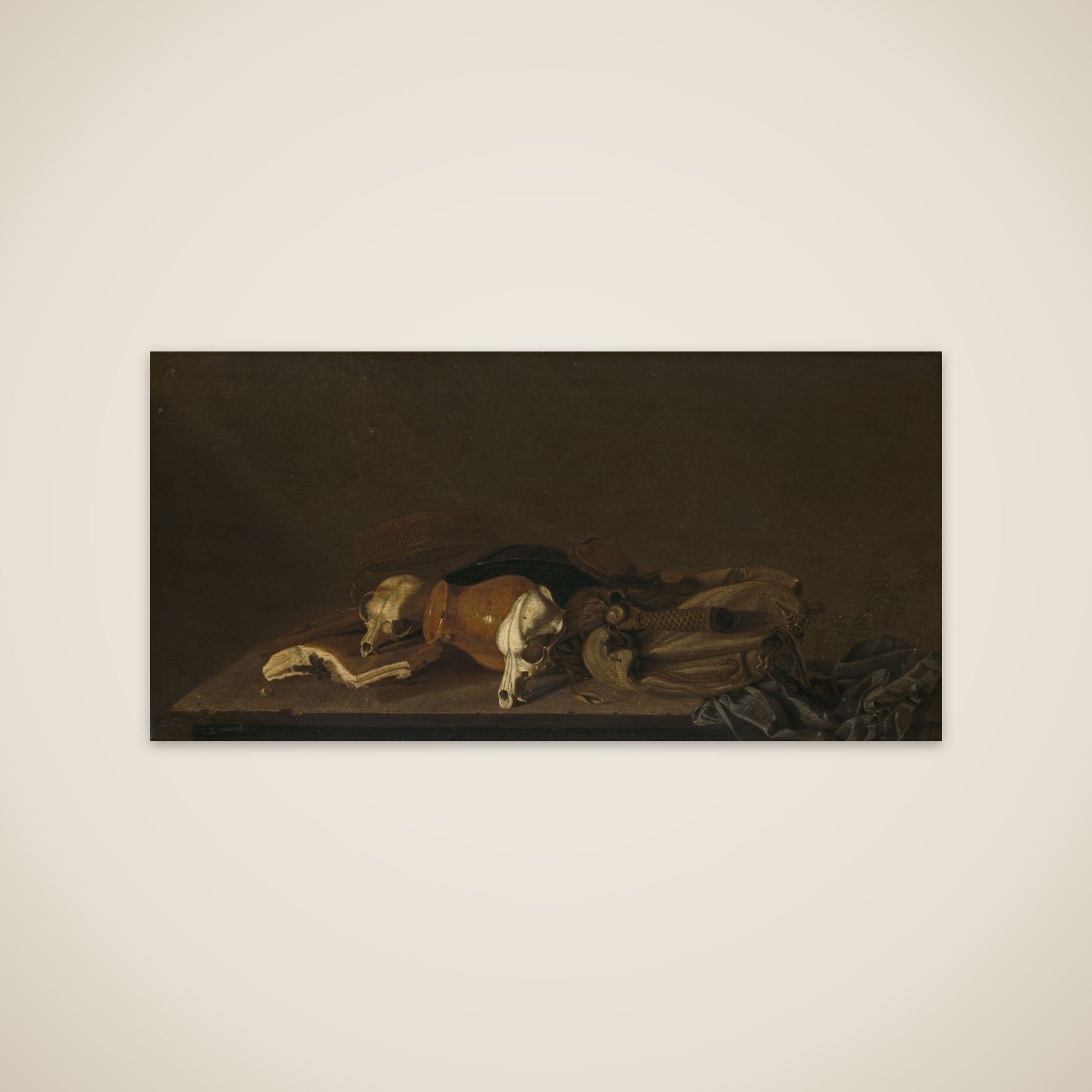 Still Life with Suckling-Pig Skulls unframed print