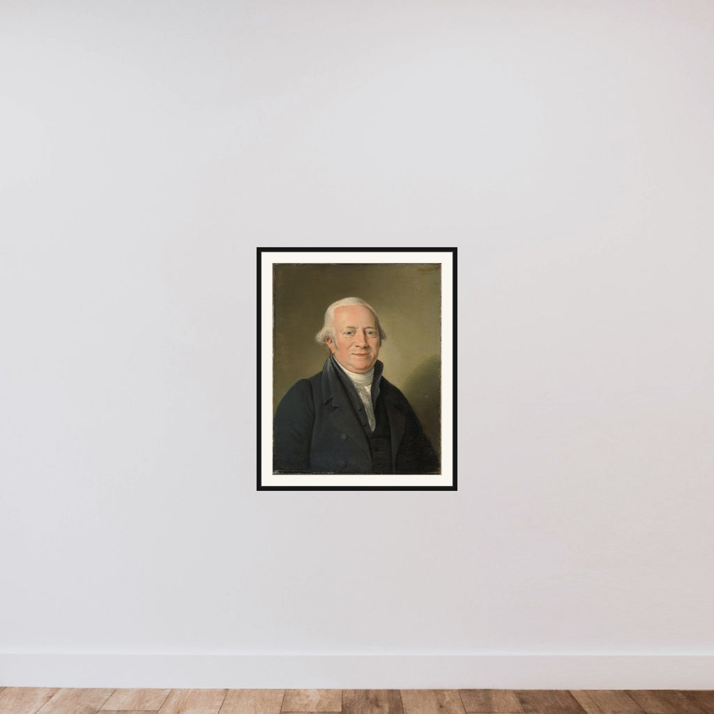 Cornelis Sebille Roos (1754-1820), Amsterdam Art Dealer and Keeper of the Nationale Konst-Gallery in Huis ten Bosch, The Hague framed — shown to scale