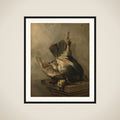 Still Life with Woodpecker and Snipes framed