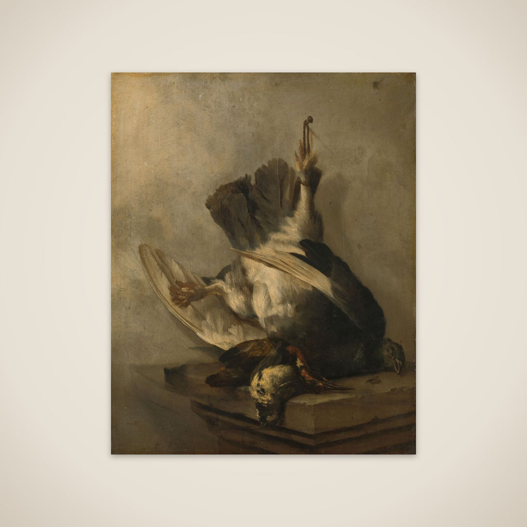 Still Life with Woodpecker and Snipes unframed print
