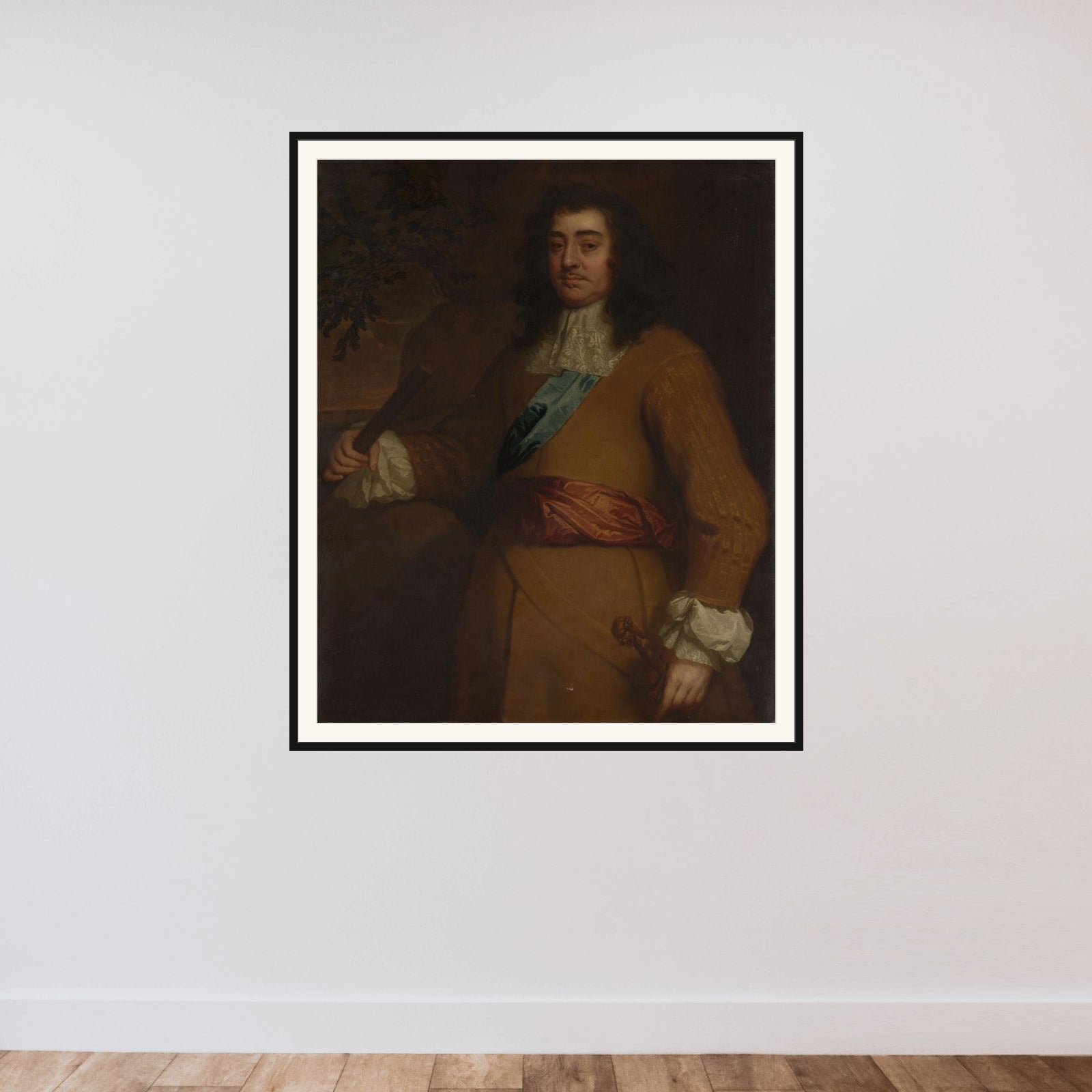 George Monk (1608-69), 1st Duke of Albemarle, English Admiral and Statesman framed — shown to scale