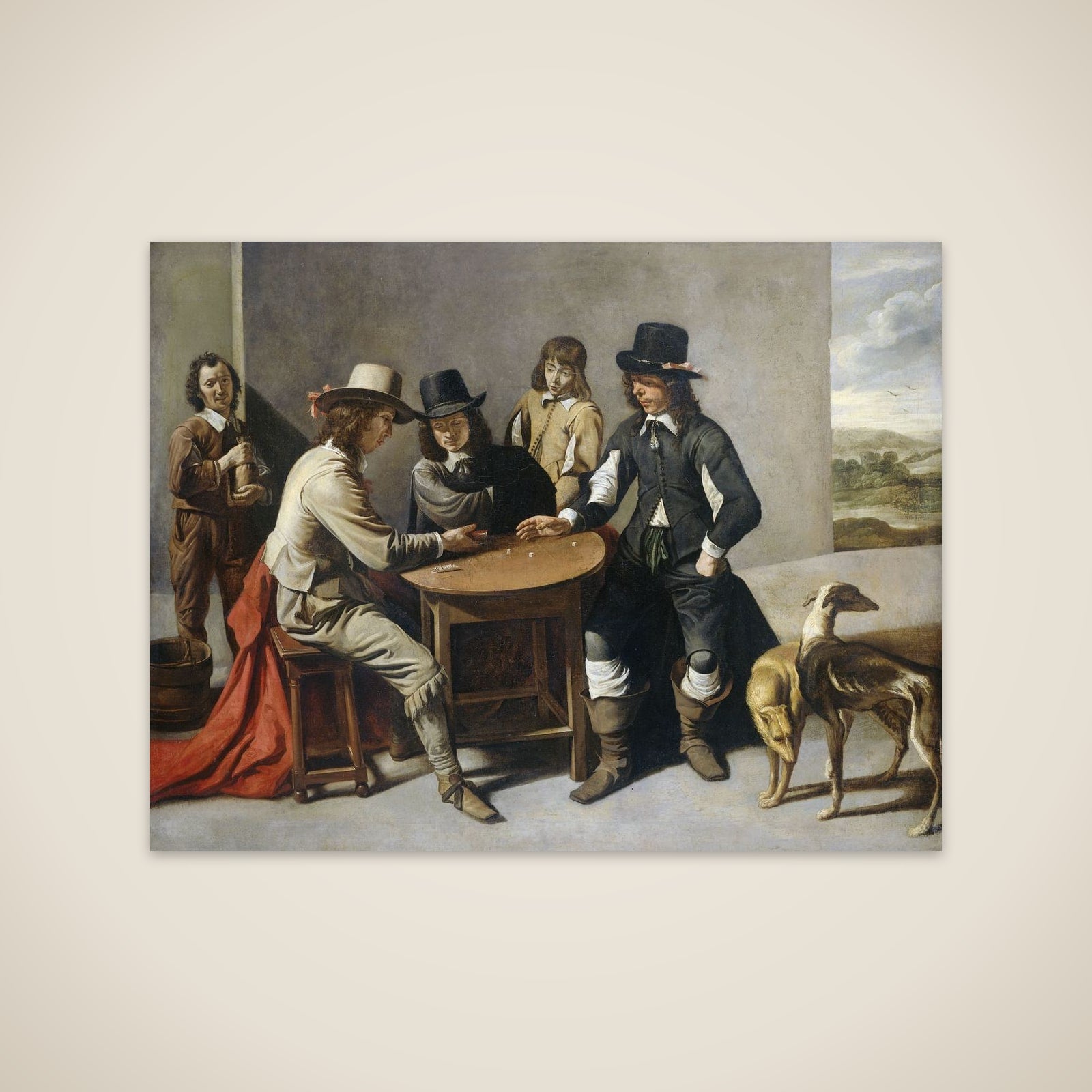 The Dice Shooters unframed print