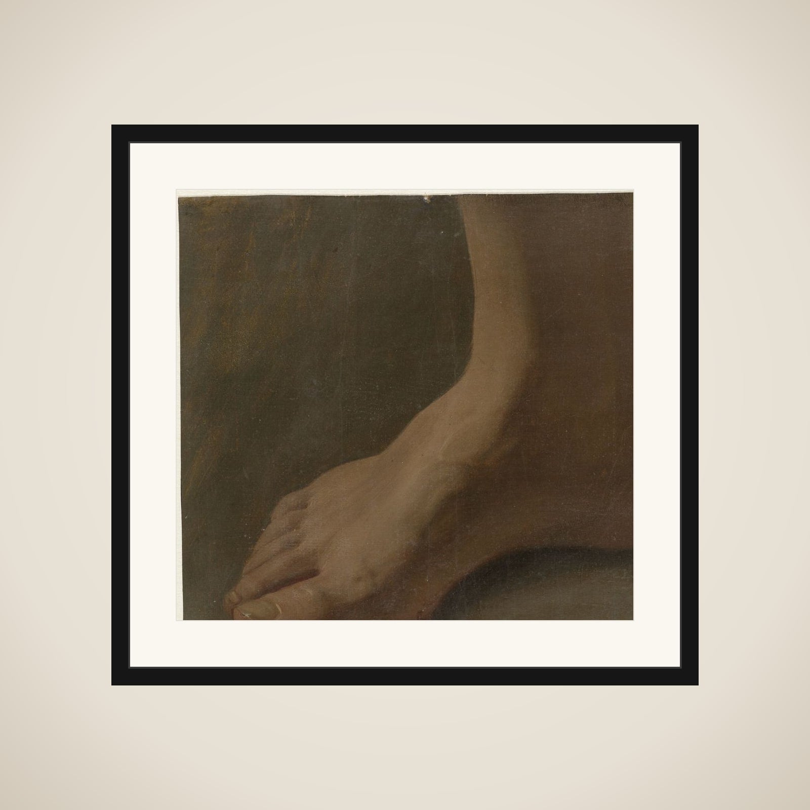 A Right Foot framed