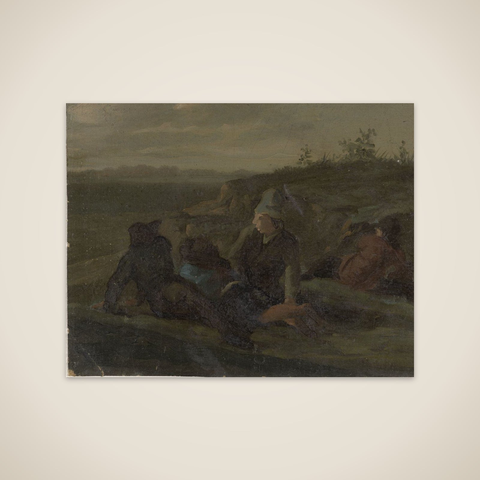 Peasants Resting in a Meadow unframed print