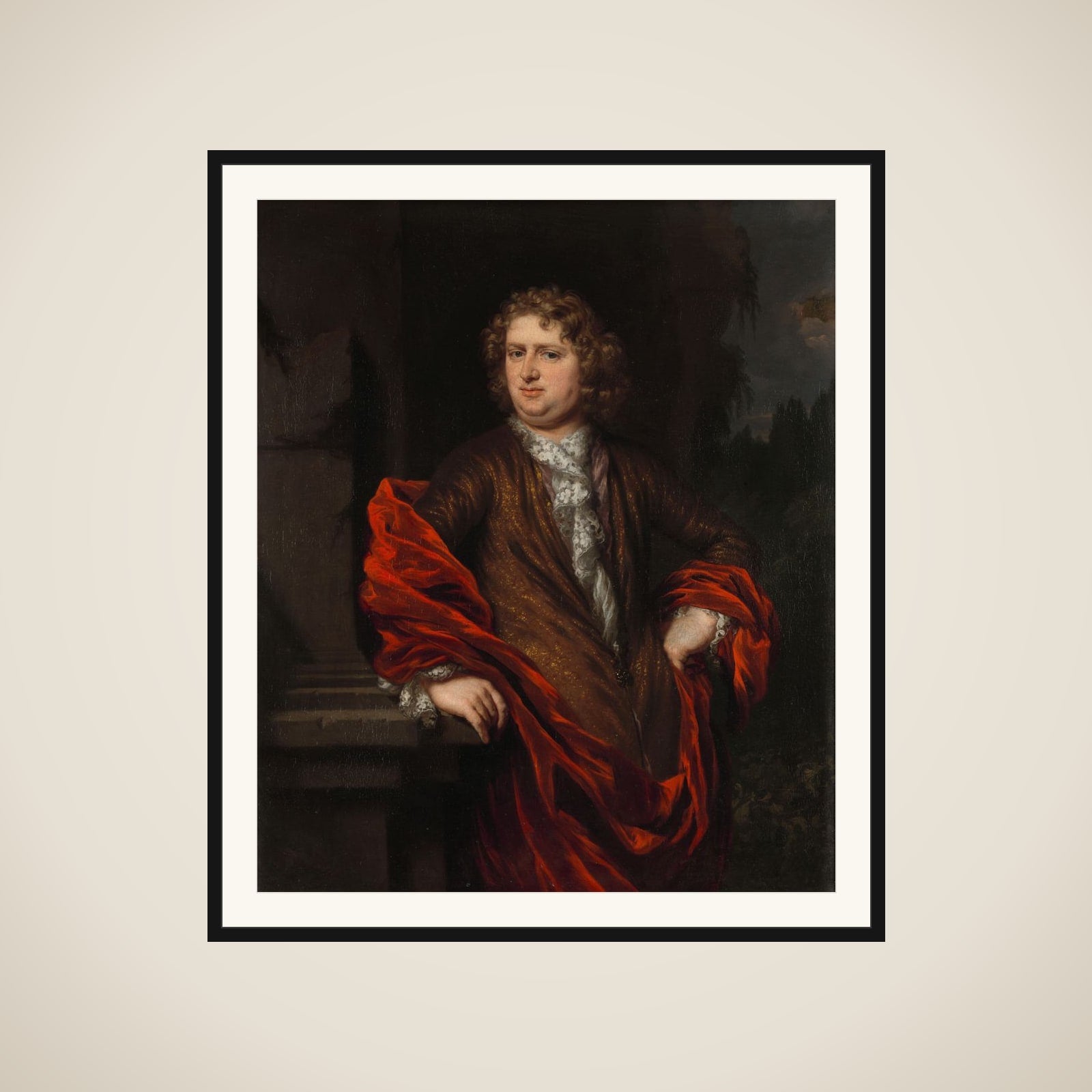 Portrait of Pieter Groenendijk framed