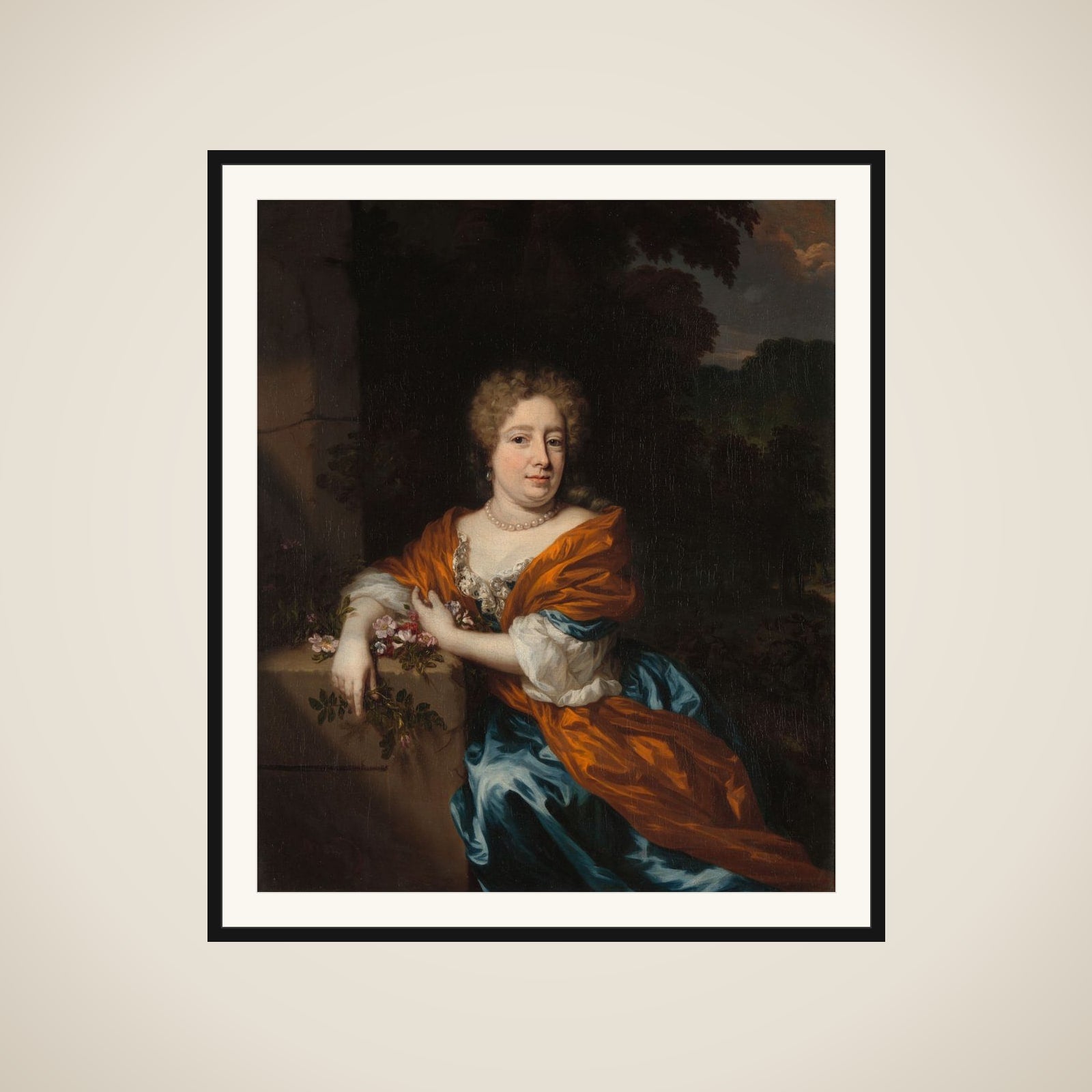 Portrait of Petronella Dunois framed