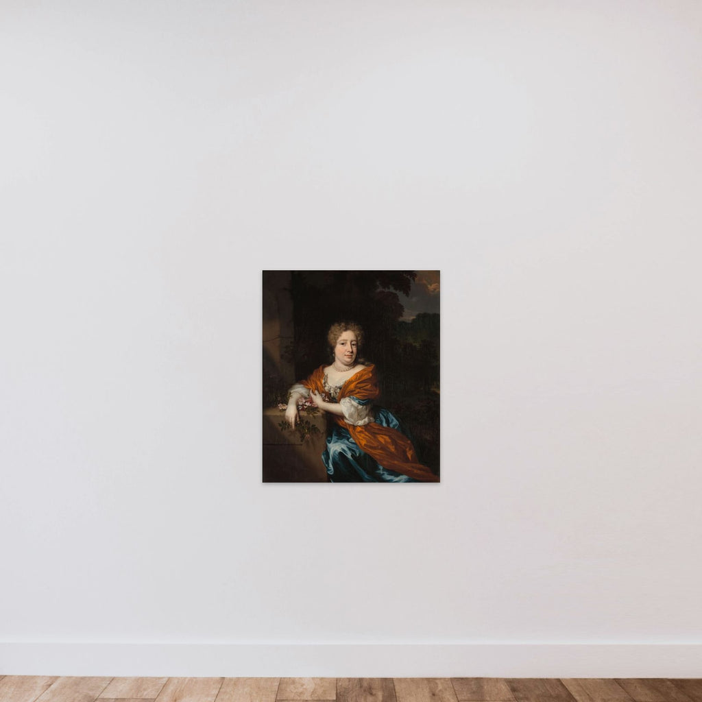 Portrait of Petronella Dunois unframed — shown to scale