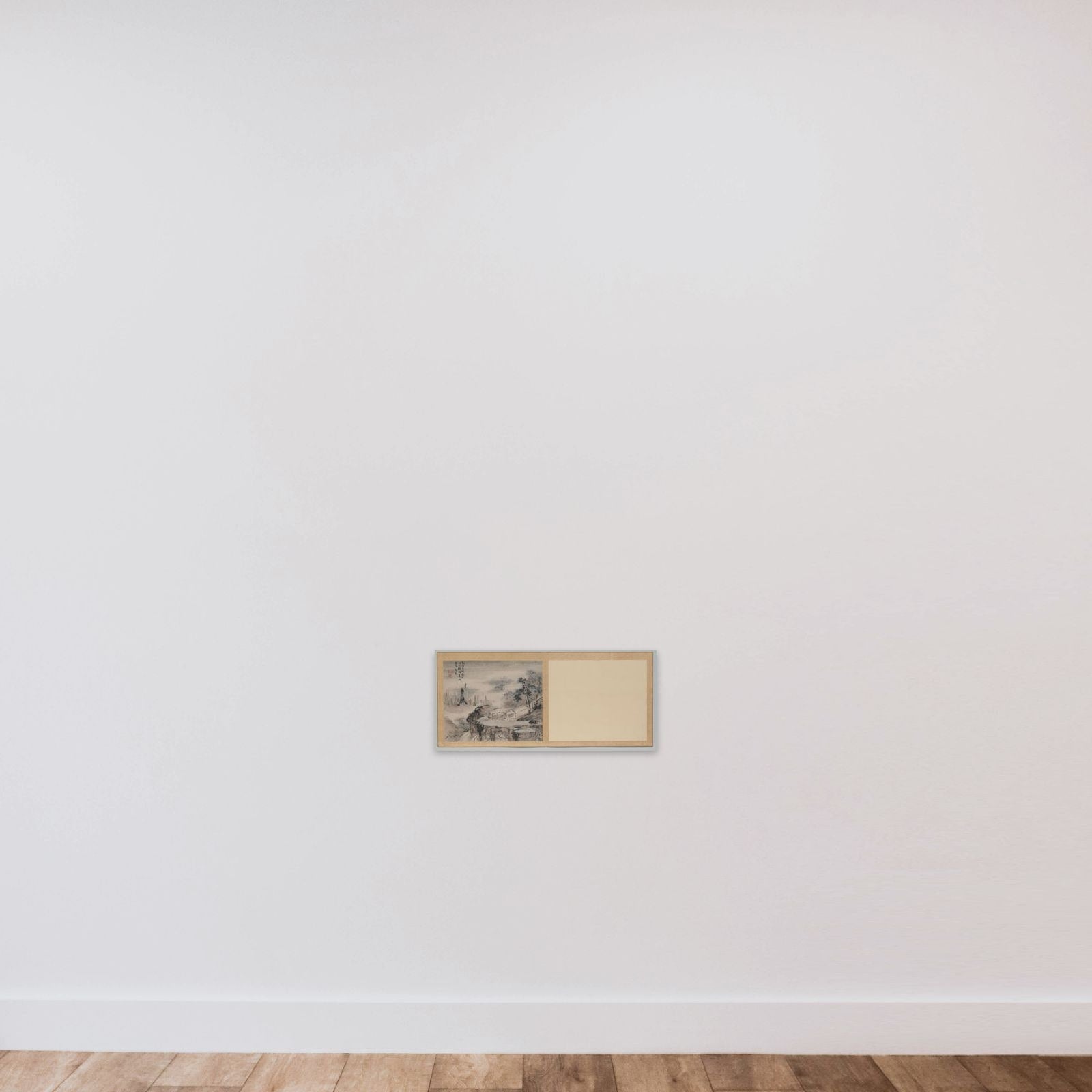Schildering unframed — shown to scale