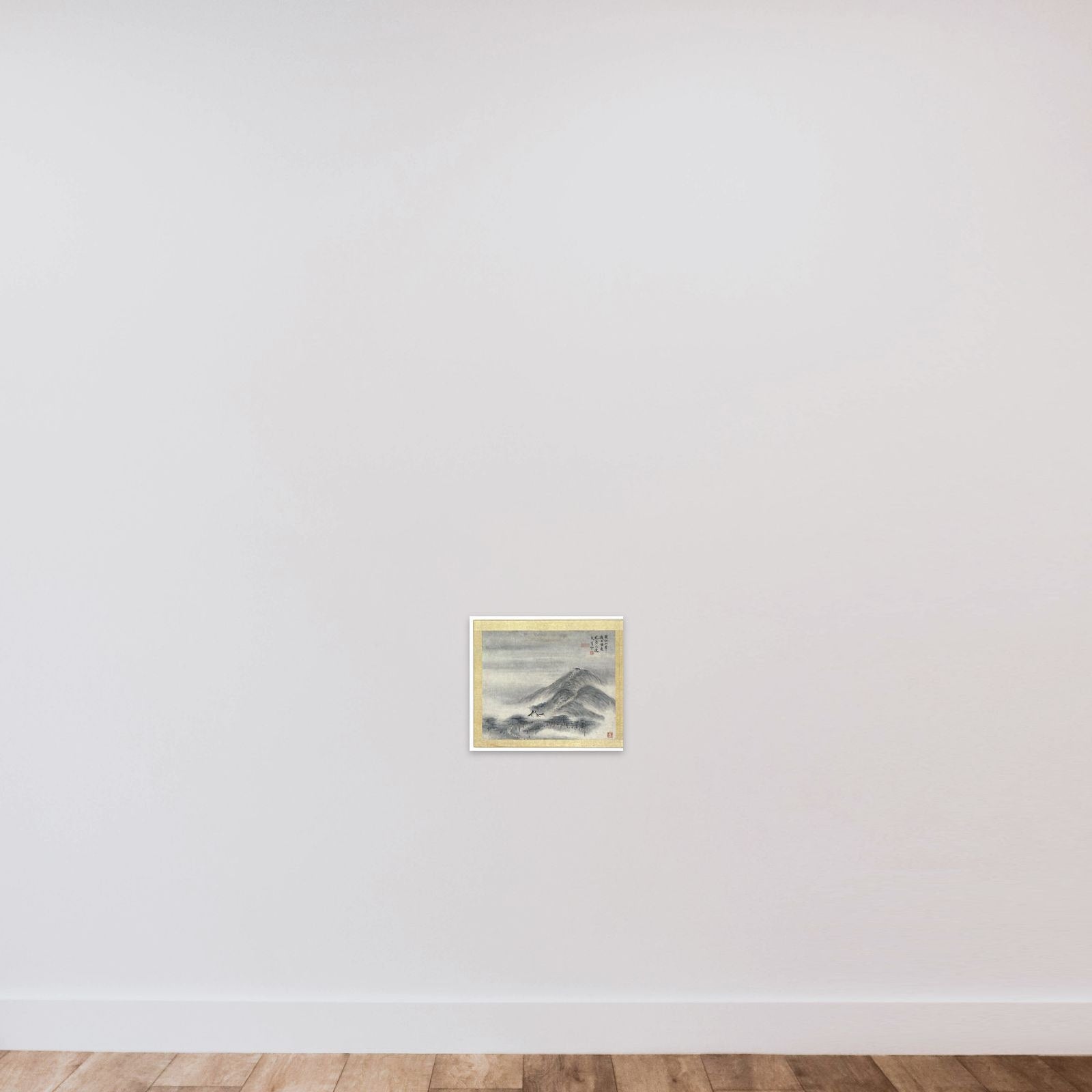 Schildering unframed — shown to scale