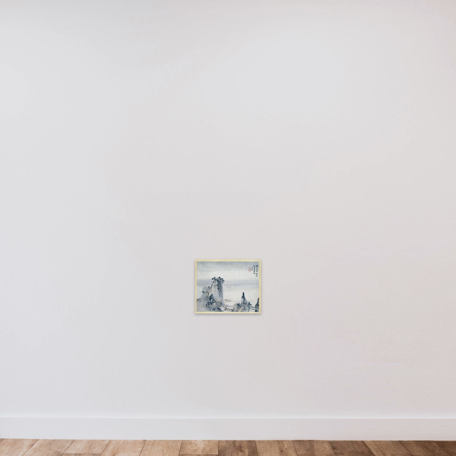 Schildering unframed — shown to scale