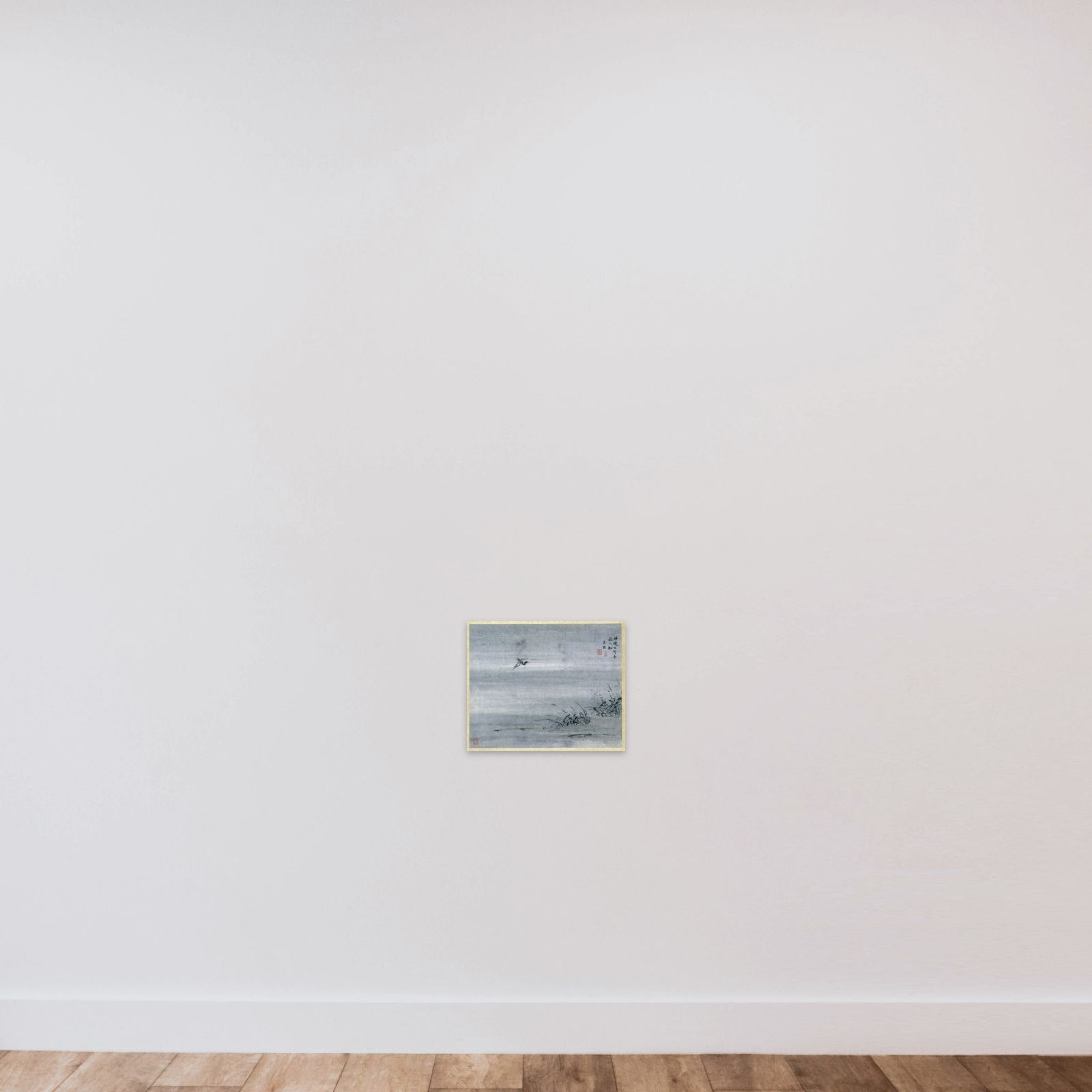 Schildering unframed — shown to scale