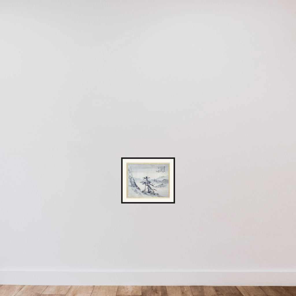 Schildering framed — shown to scale