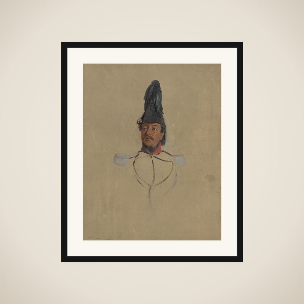 Portretstudie van kapitein T.S. Nabal framed