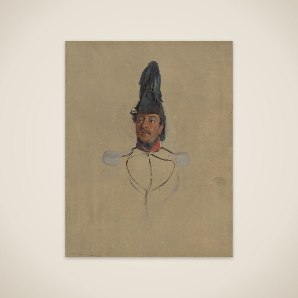 Portretstudie van kapitein T.S. Nabal unframed print