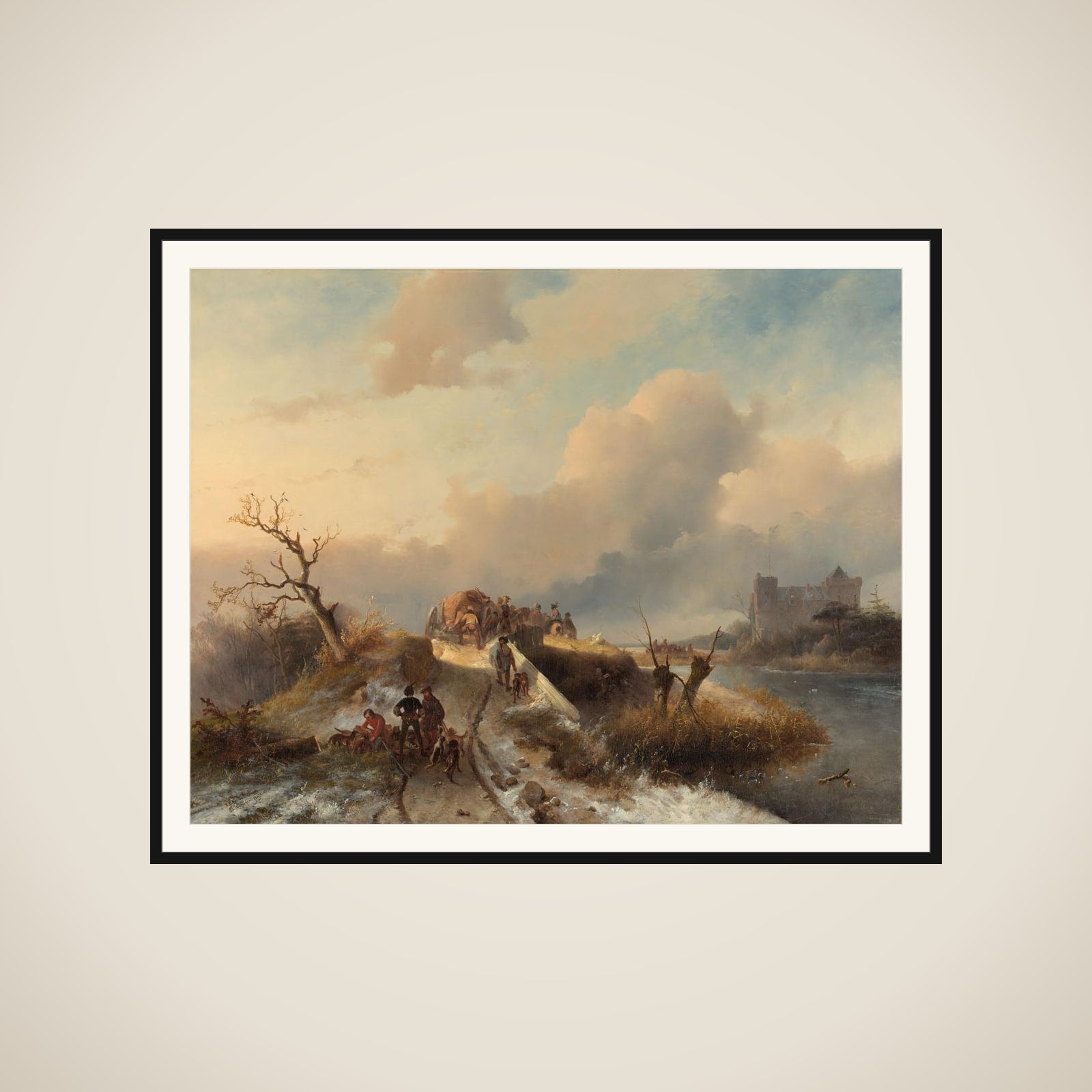Return from the Hunt framed